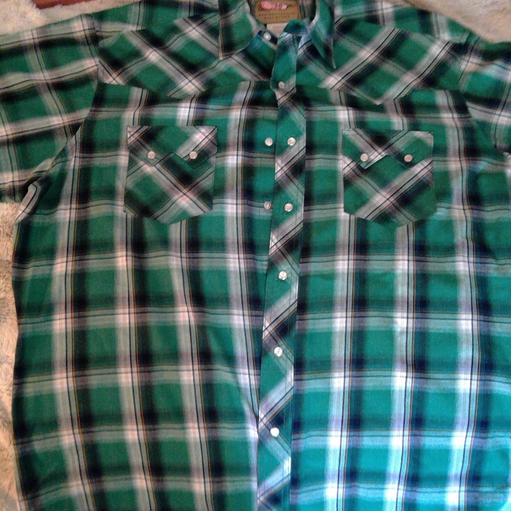Vintage👨🏻‍🌾 Wrangler Pearl Snap Button Up XL